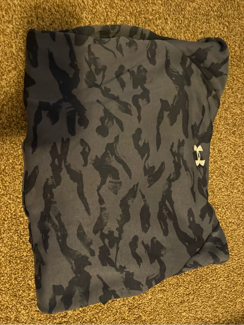 Under Armour Black Gray Camo Pullover Hoodie